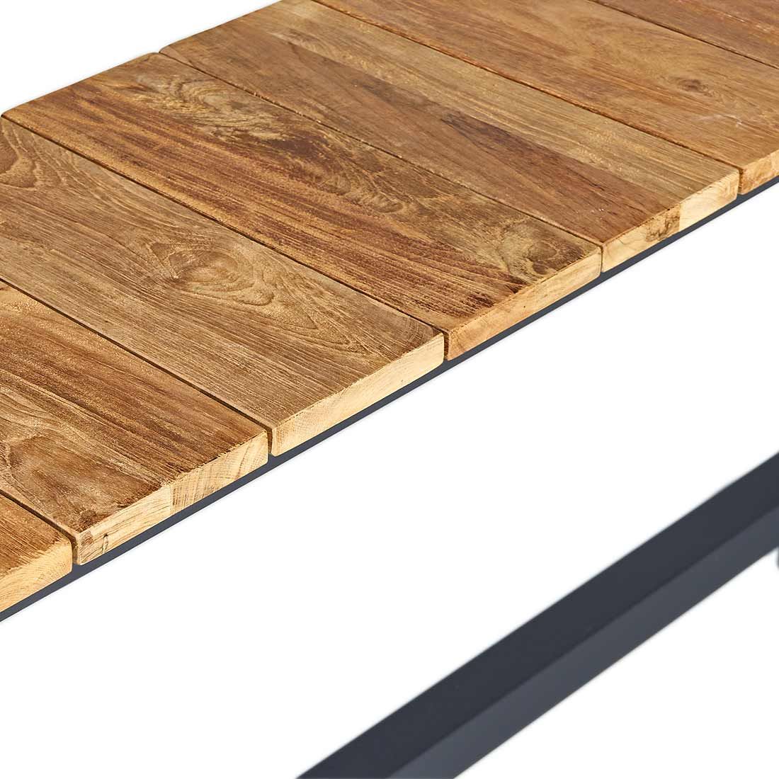 OUTLIV. Clark Gartenbank Aluminium/Teak
