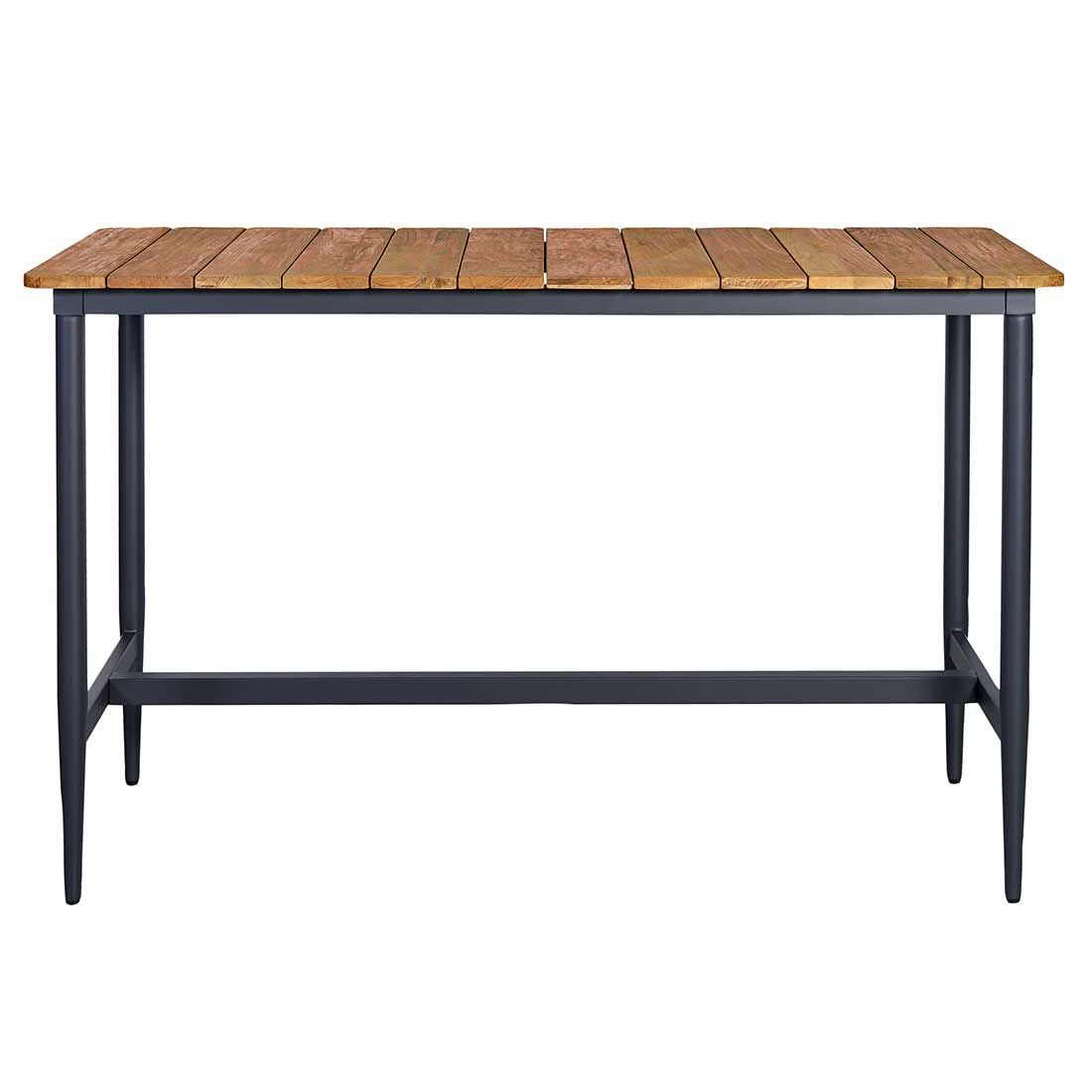 OUTLIV. Clark Stehtisch 170x75cm Aluminium/Teak