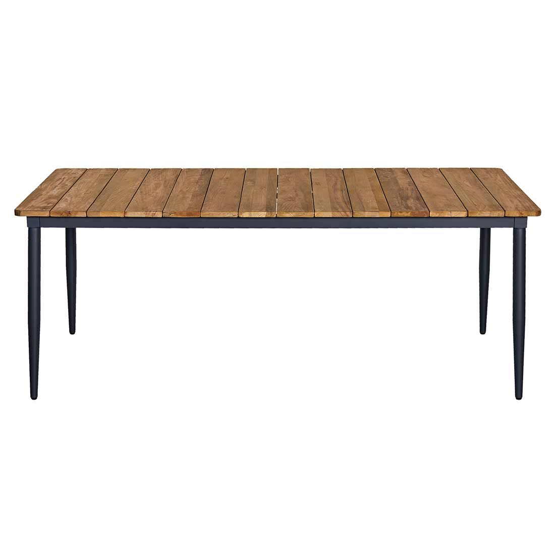 OUTLIV. Clark Gartenmöbel-Set 3-tlg. Tisch 220x100 Aluminium/Teak