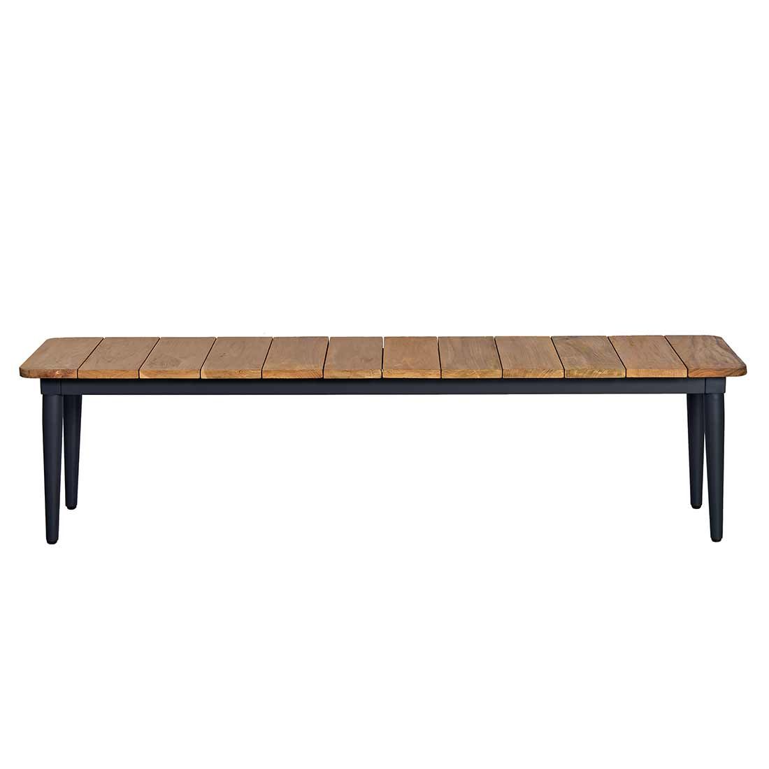 OUTLIV. Clark Gartenmöbel-Set 3-tlg. Tisch 220x100 Aluminium/Teak