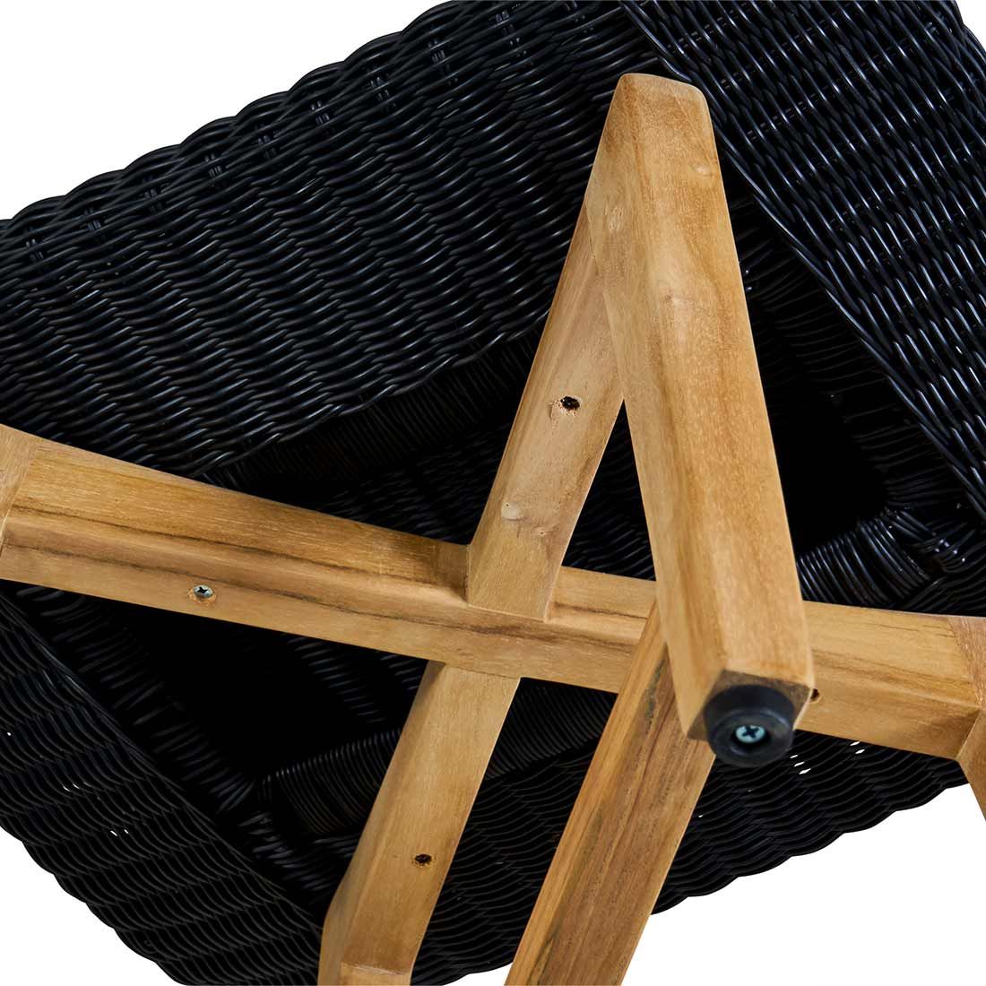 OUTLIV. Clovelly Hocker Teak/Geflecht