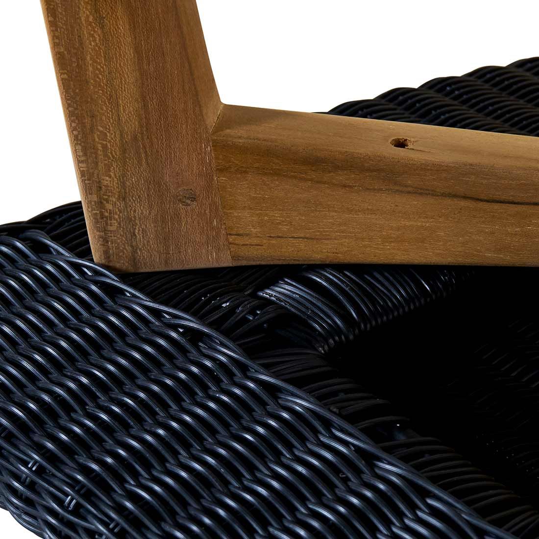 OUTLIV. Clovelly Hocker Teak/Geflecht