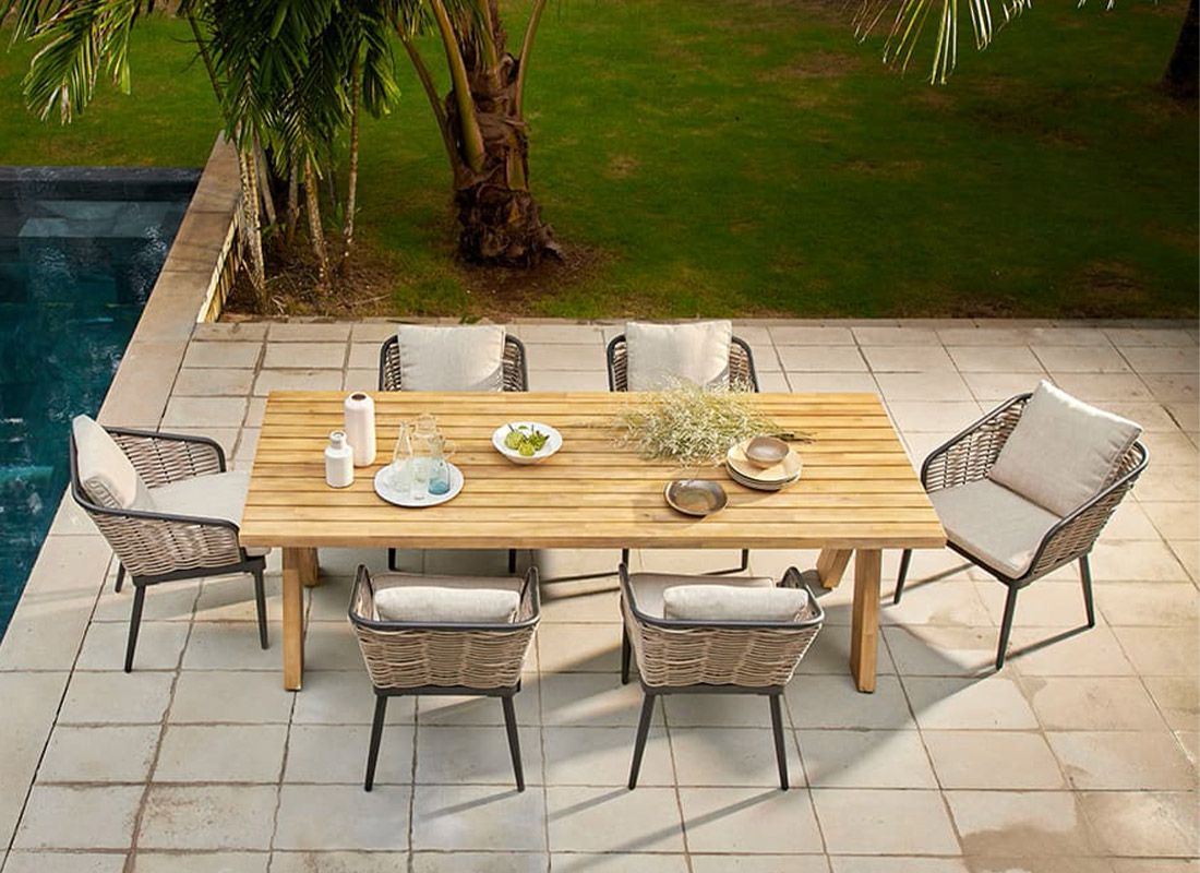 OUTLIV. Da Vinci Gartensessel Aluminium/Geflecht