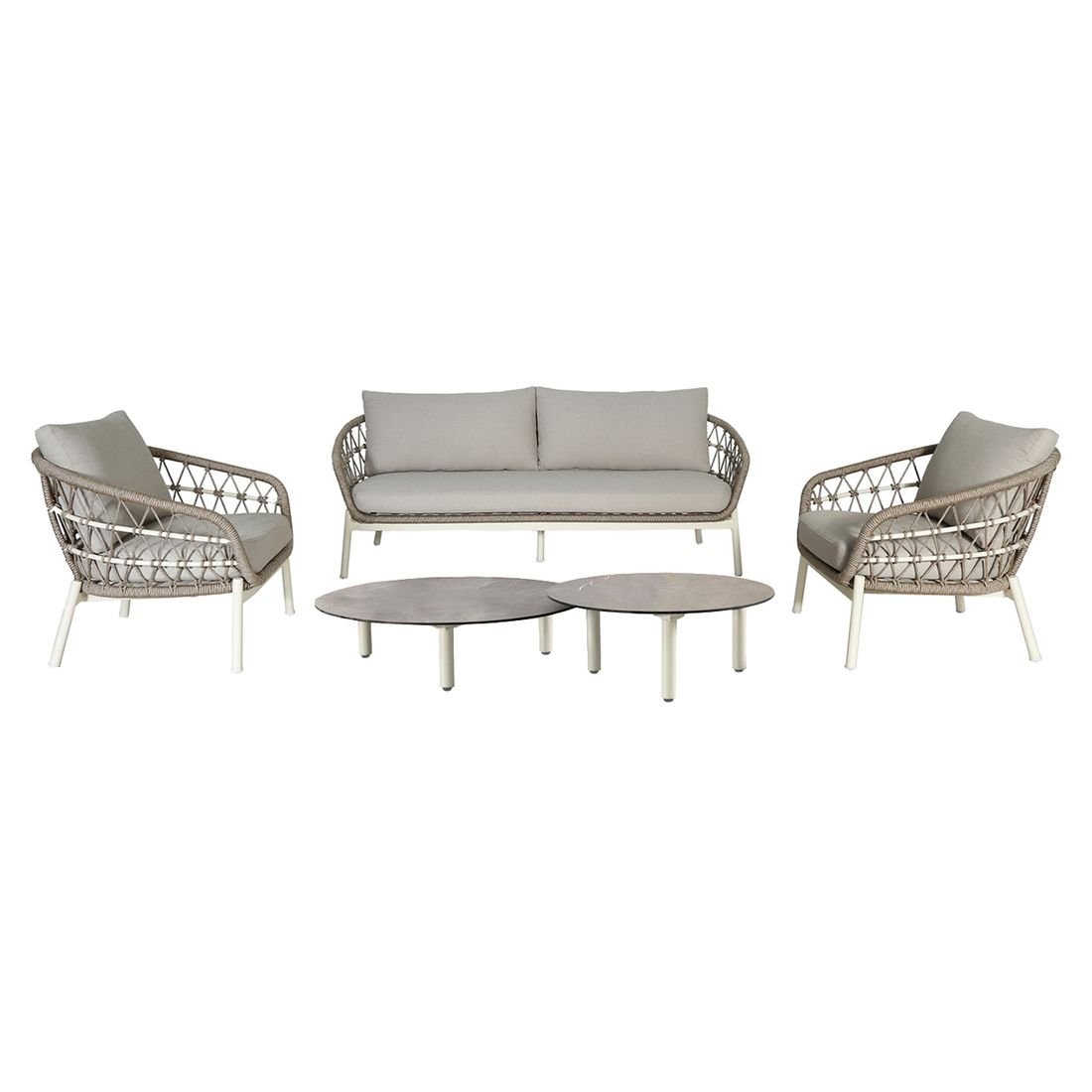 OUTLIV. Dakota Loungeset inkl. Loungetisch Aluminium/Rope