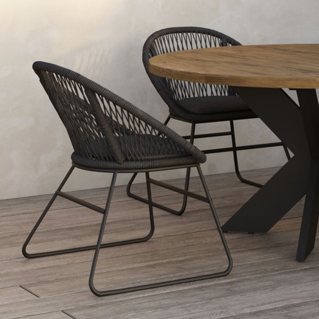 OUTLIV. Edson Gartensessel Aluminium/Rope inkl. Kissen