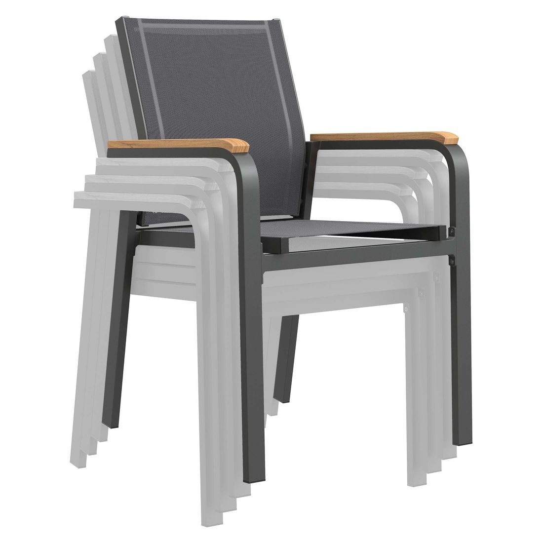 OUTLIV. Florenz Gartenmöbel-Set L (6 Plätze) Tisch 220x100cm