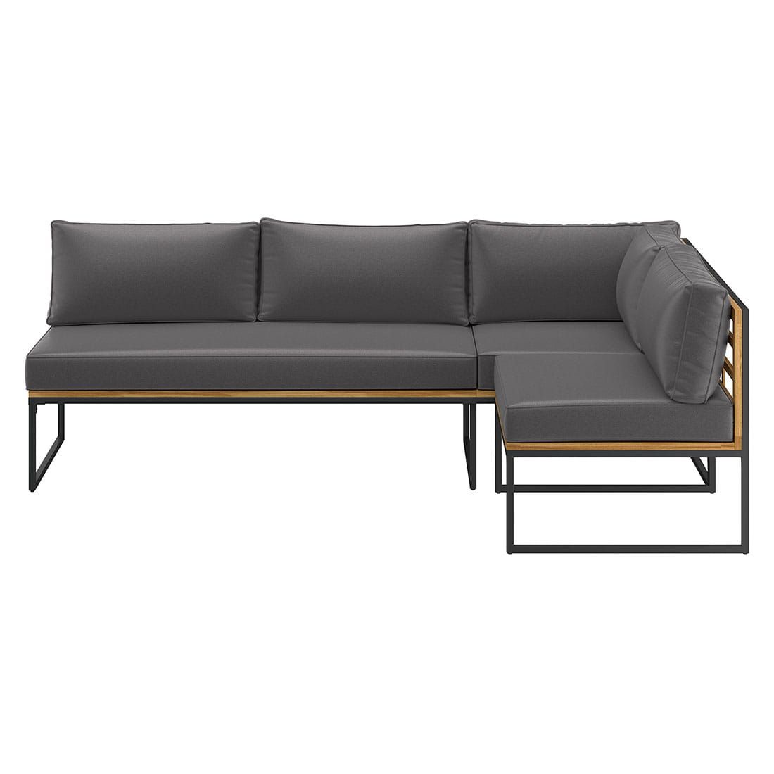 OUTLIV. Floris Dininglounge 3-tlg. Stahl/Akazie