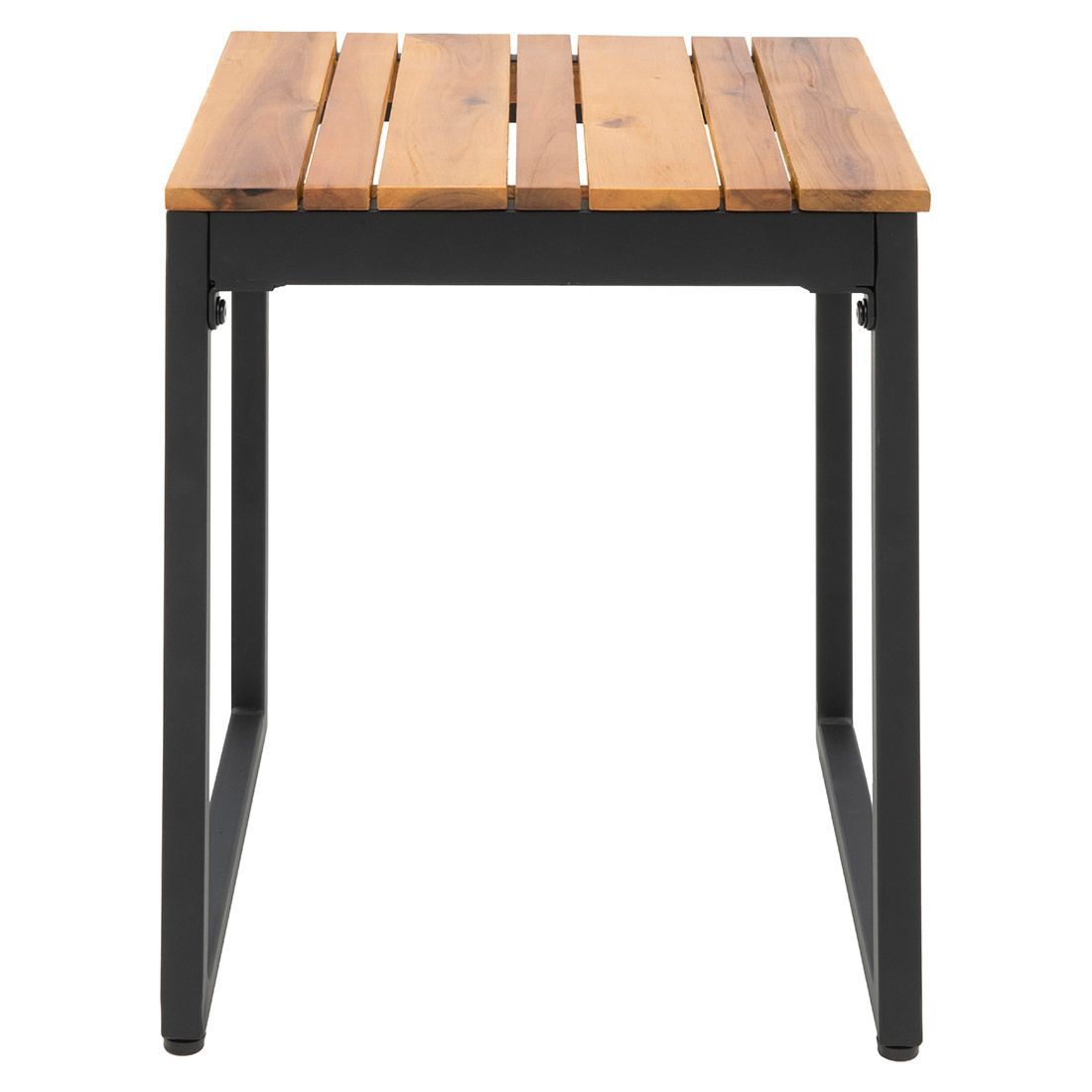 OUTLIV. Floris Hocker Stahl/Akazie
