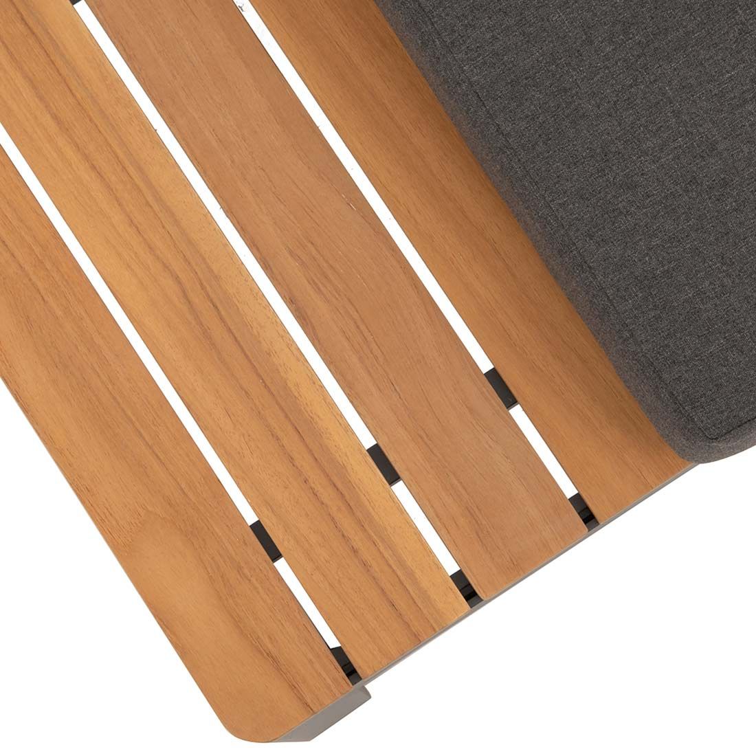 OUTLIV. Freddo Ecklounge 4-teilig Aluminium/Polster/Teak