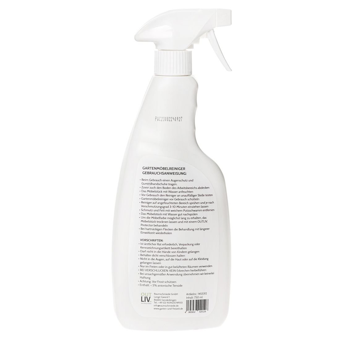 OUTLIV. Gartenmöbelreiniger 750ml