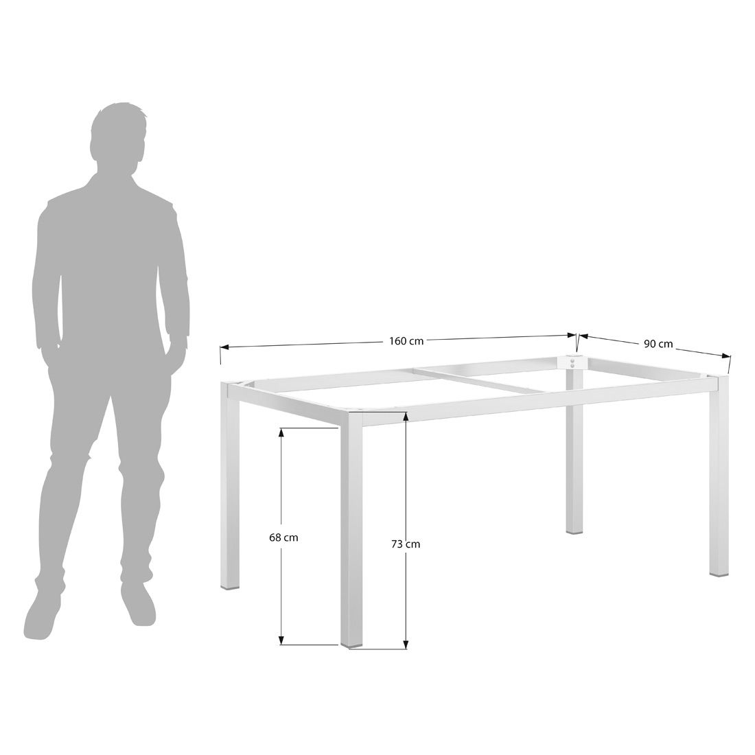 OUTLIV. Gartentisch  160x90cm Aluminium/Dekton