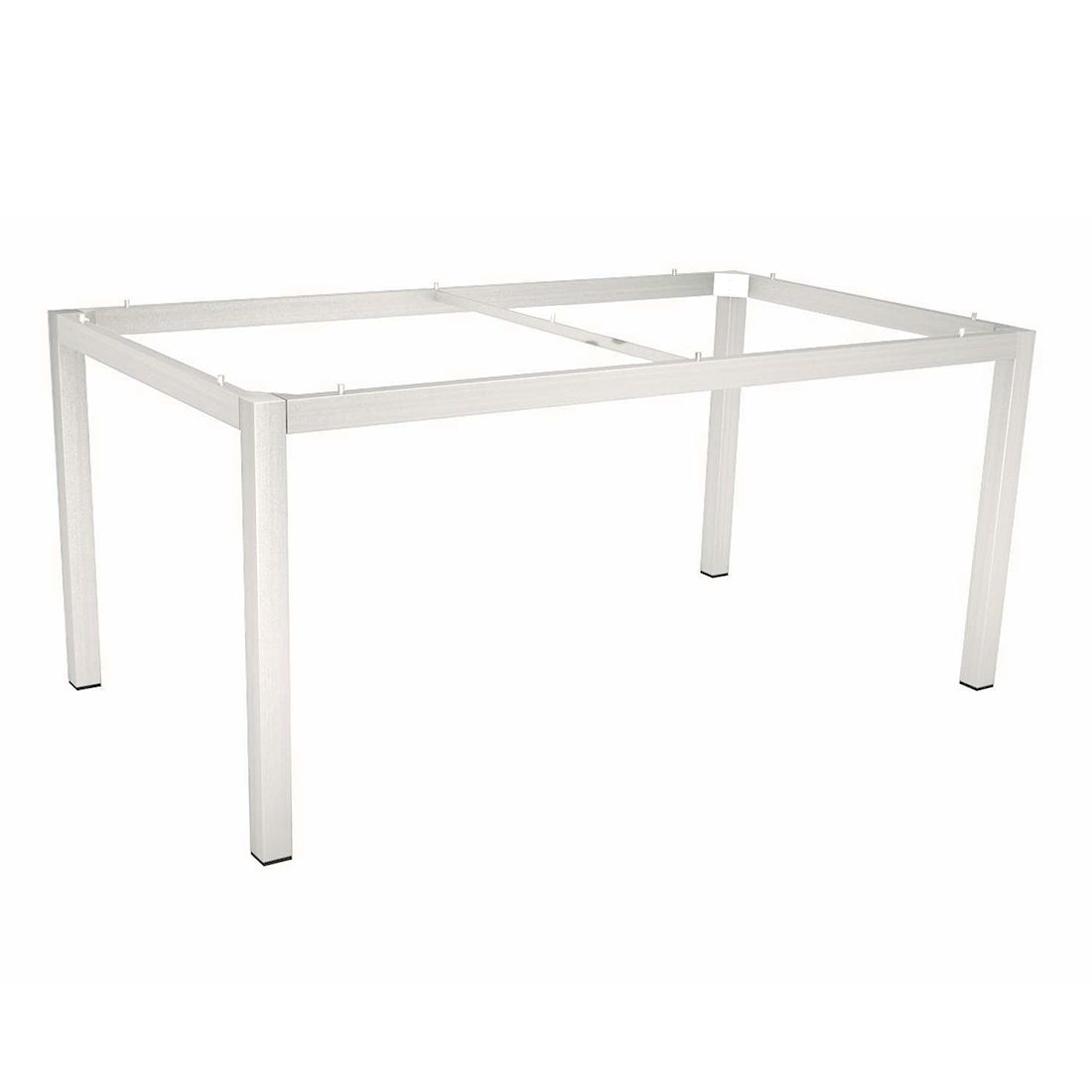 Stern Gartentisch 160x90cm Aluminium/Teak