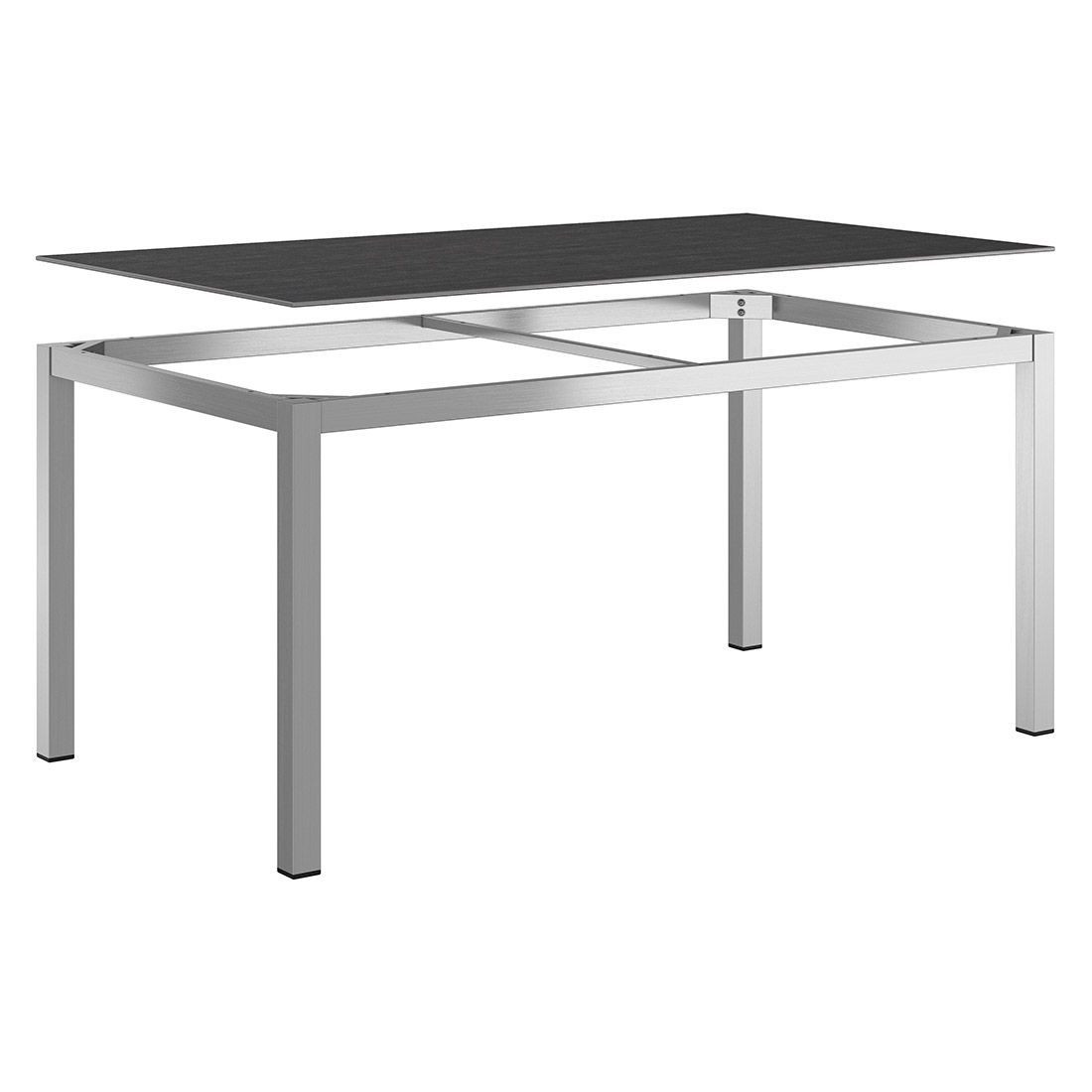 OUTLIV. Gartentisch  160x90cm Edelstahl/Dekton