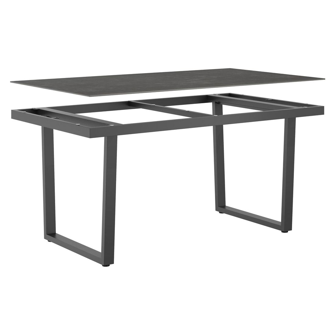 OUTLIV. Gartentisch 160x90cm Edelstahl/Glas