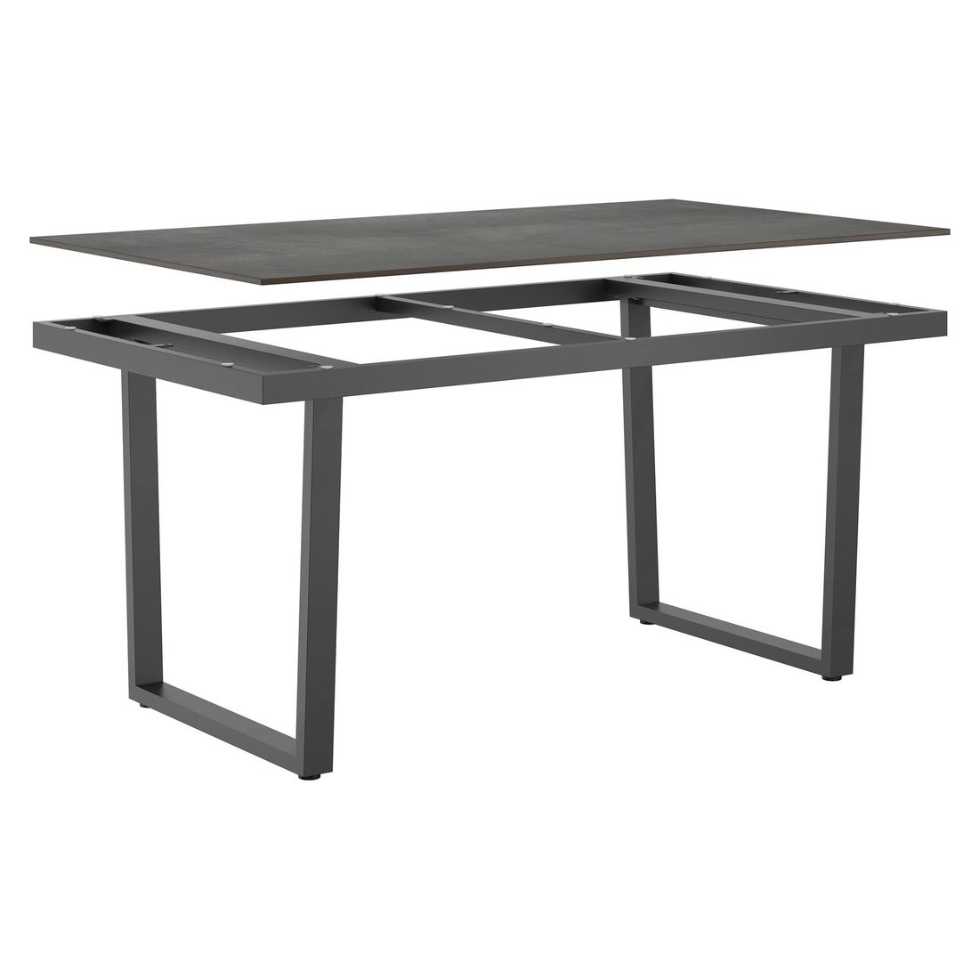OUTLIV. Gartentisch 160x90cm Edelstahl/HPL