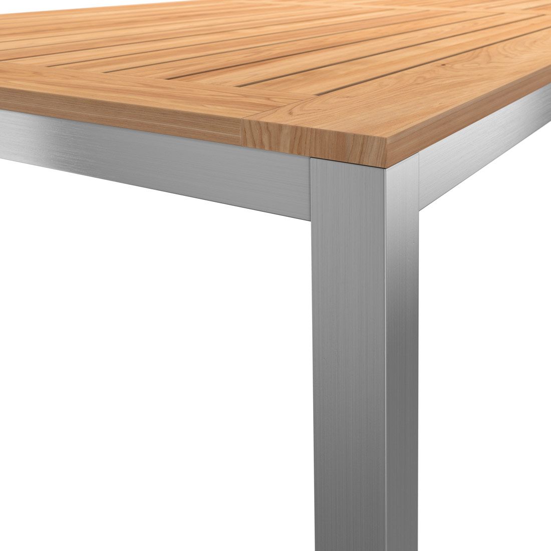 OUTLIV. Gartentisch 220x100 cm Edelstahl/Teak
