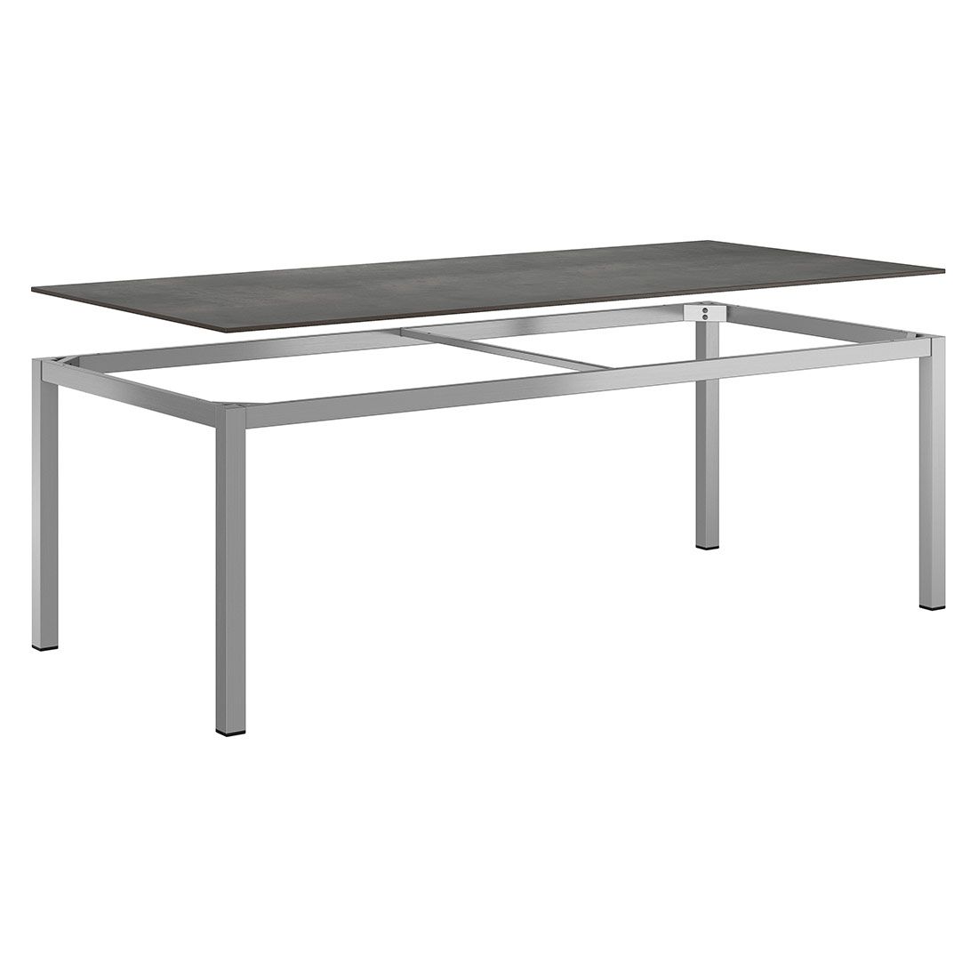 OUTLIV. Gartentisch 220x100cm Edelstahl/HPL