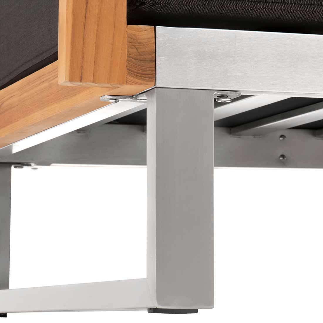 OUTLIV. Hawaii Gartensofa Edelstahl/Teak/Polster