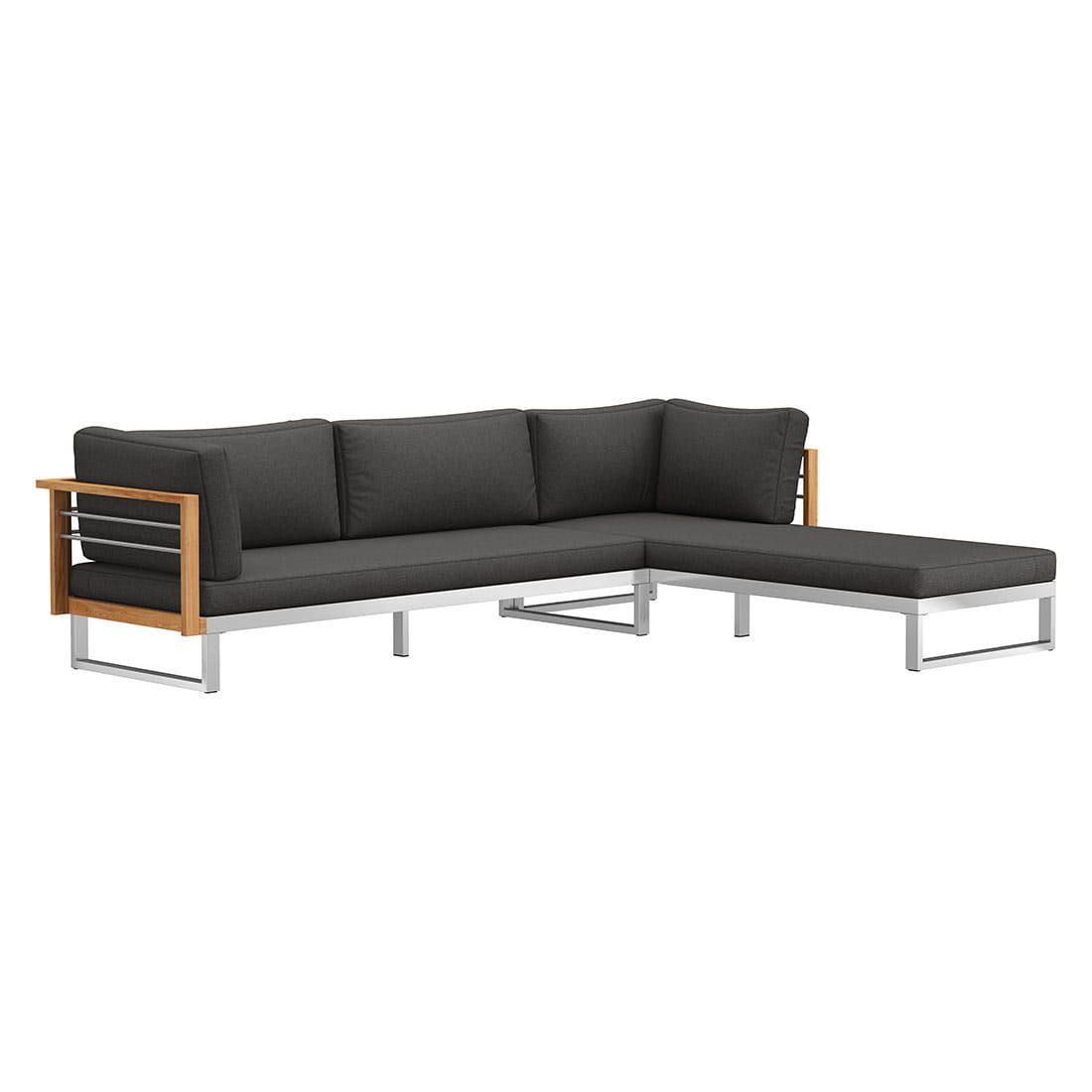 OUTLIV. Hawaii Ecklounge inkl. Loungetisch Edelstahl/Spunpolyester