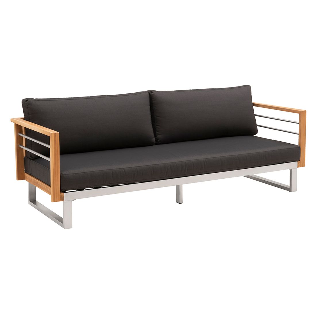 OUTLIV. Hawaii Ecklounge Edelstahl/Teak/Polster