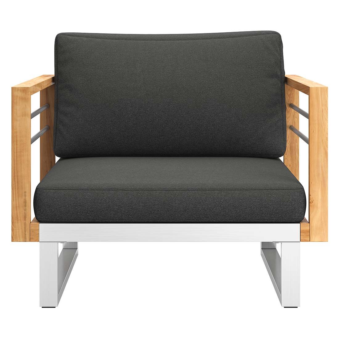 OUTLIV. Hawaii Loungesessel Edelstahl/Teak/Polster