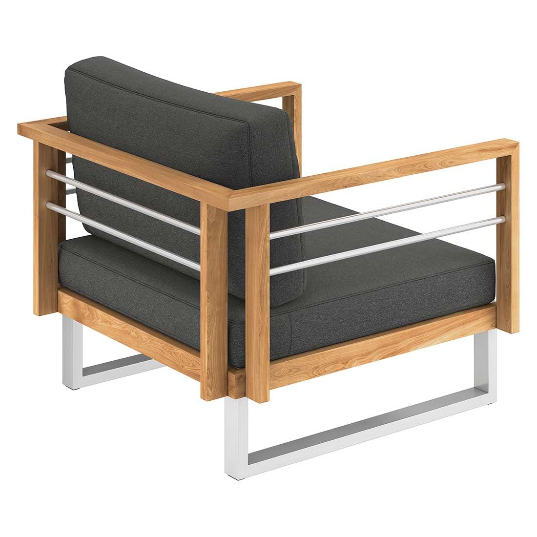 OUTLIV. Hawaii Loungesessel Edelstahl/Teak/Polster