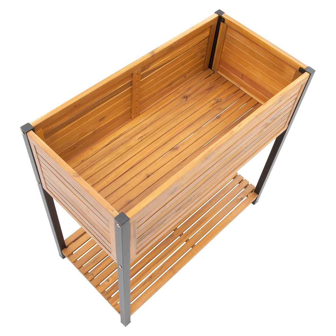 OUTLIV. Bern Hochbeet 90x45x90cm Stahl/Akazie