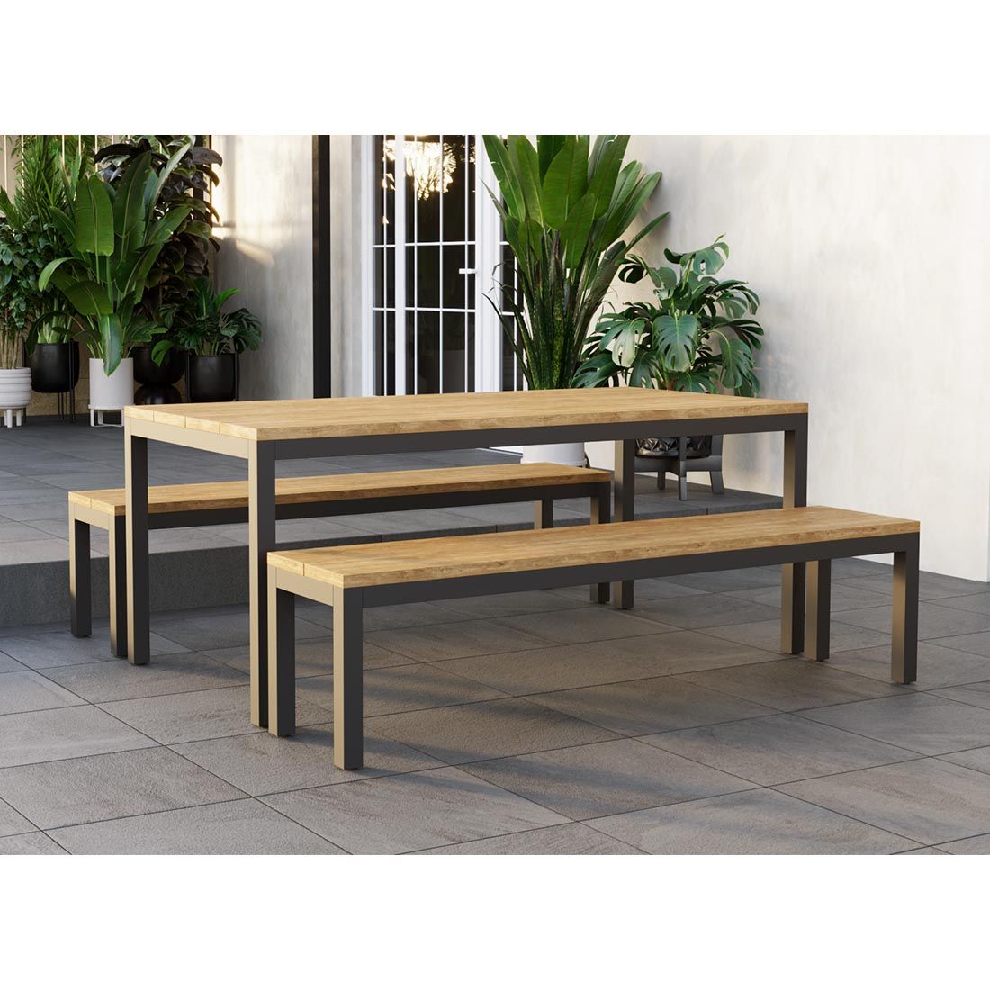 OUTLIV. Kobe Gartenmöbel-Set L (6 Plätze) Tisch 180x90cm