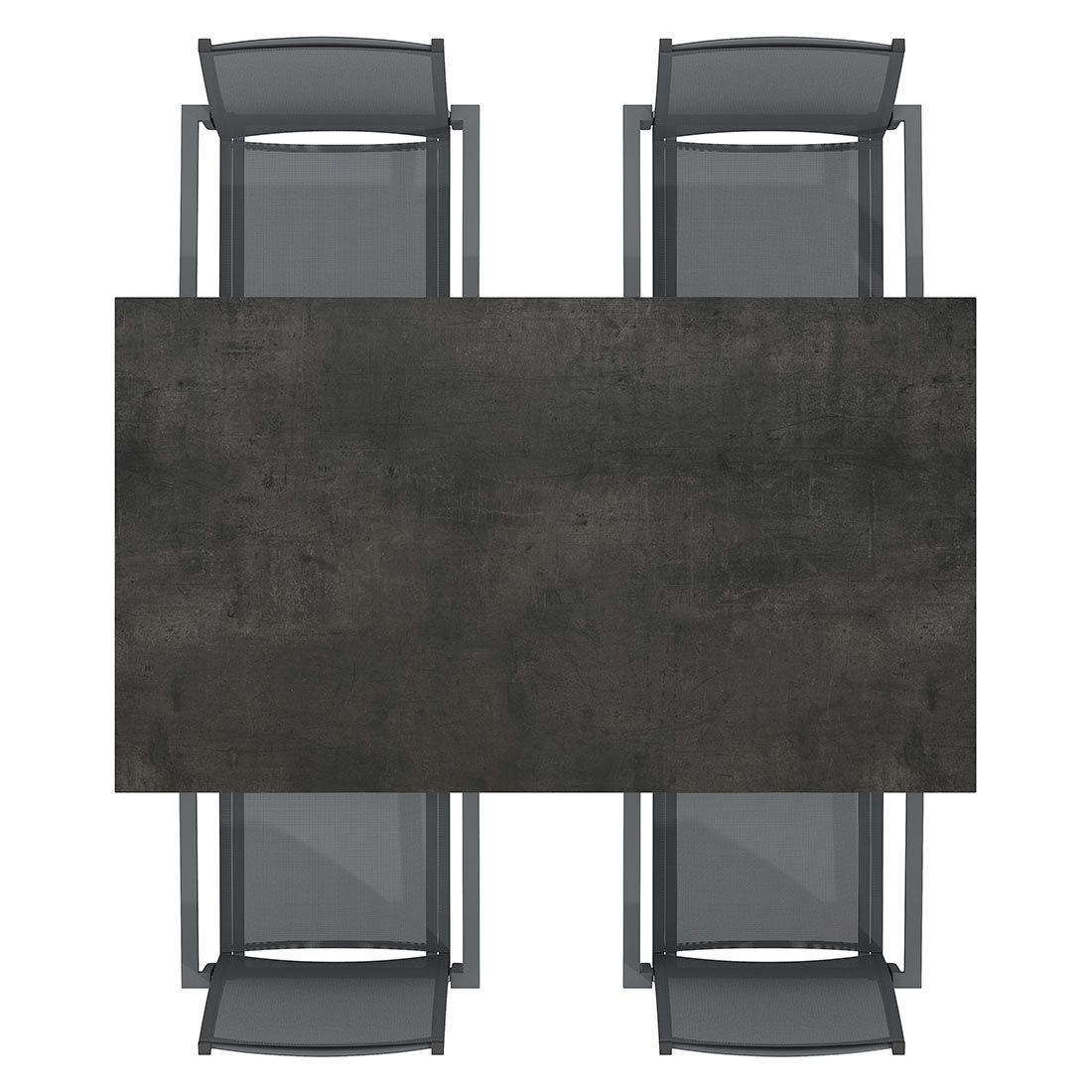 OUTLIV. Kobe Gartenmöbel-Set M (4 Plätze) Tisch 160/217/267x91cm