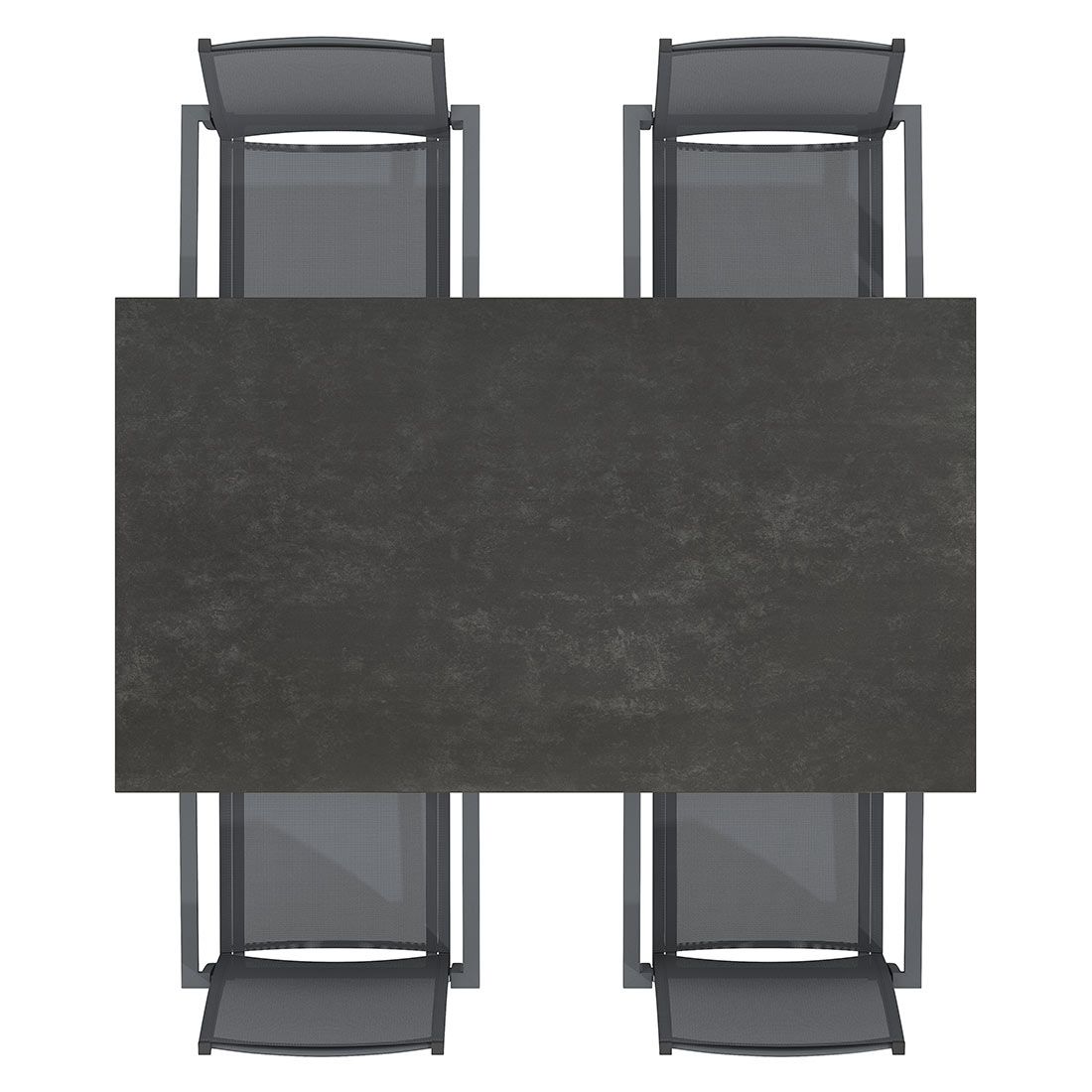 OUTLIV. Kobe Gartenmöbel-Set M (4 Plätze) Tisch 160/217/267x91cm