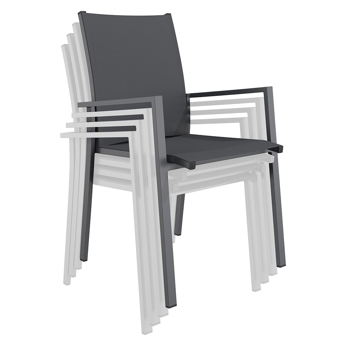 OUTLIV. Kobe Gartenmöbel-Set 5-tlg. Tisch 160x90cm