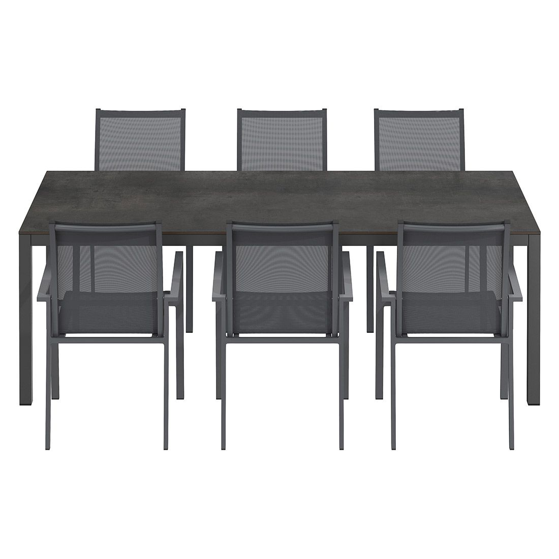OUTLIV. Kobe Gartenmöbel-Set L (6 Plätze) Tisch 220x100cm