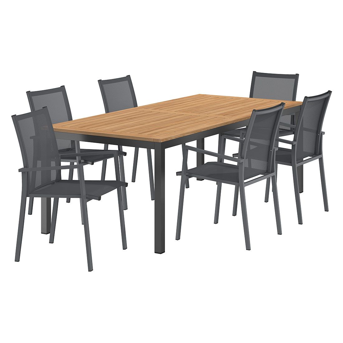OUTLIV. Kobe Gartenmöbel-Set L (6 Plätze) Tisch 220x100cm