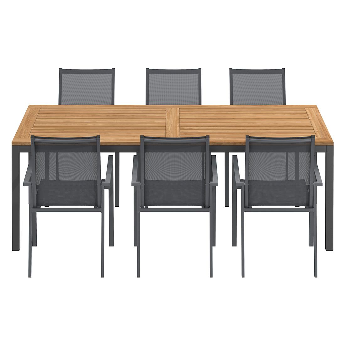 OUTLIV. Kobe Gartenmöbel-Set L (6 Plätze) Tisch 220x100cm