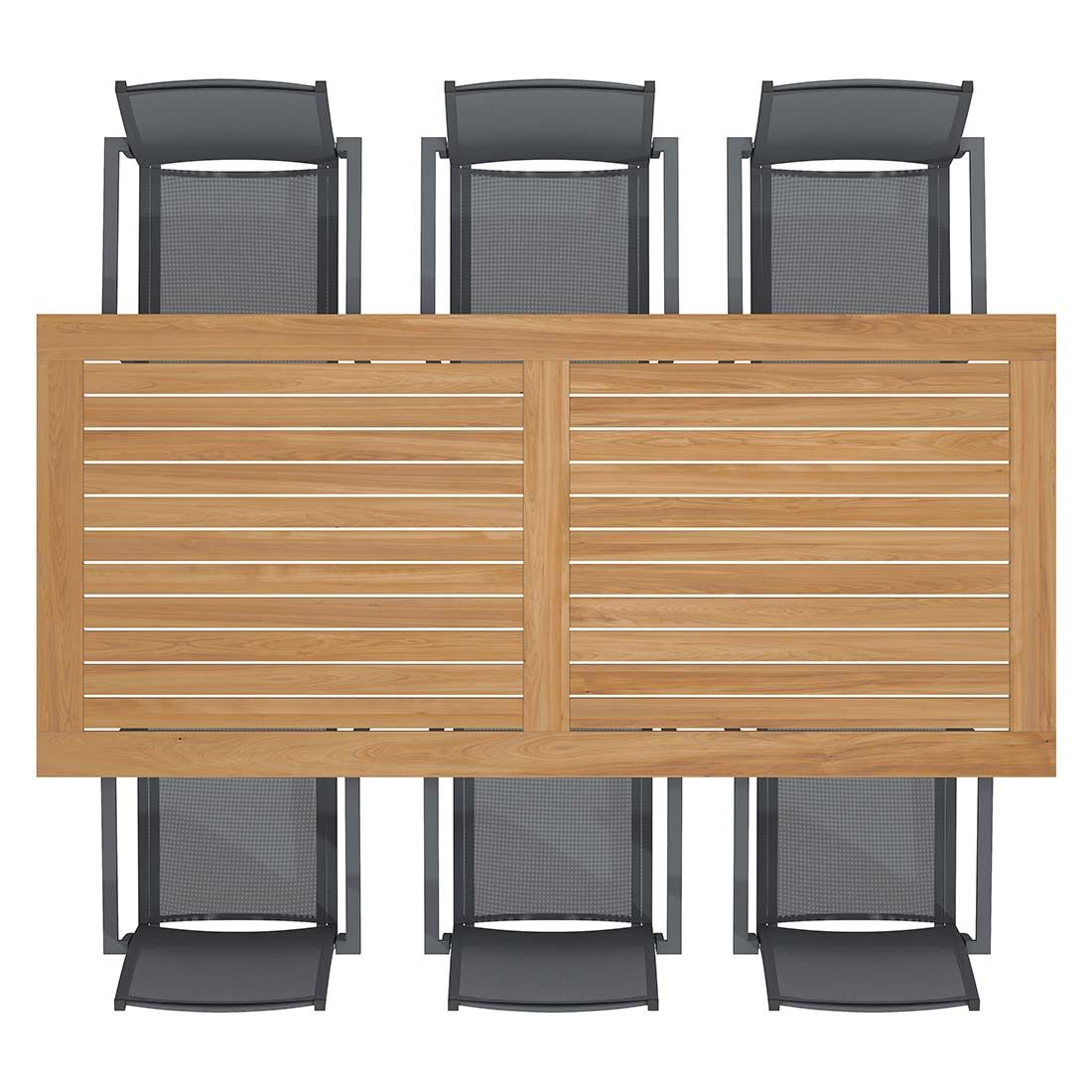 OUTLIV. Kobe Gartenmöbel-Set L (6 Plätze) Tisch 220x100cm