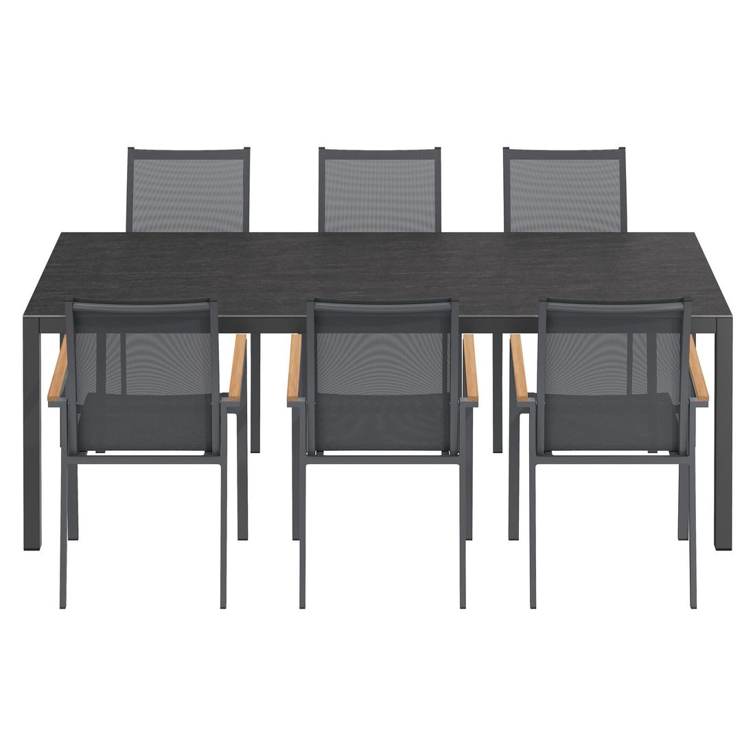 OUTLIV. Kobe Gartenmöbel-Set L (6 Plätze) Tisch 220x100cm