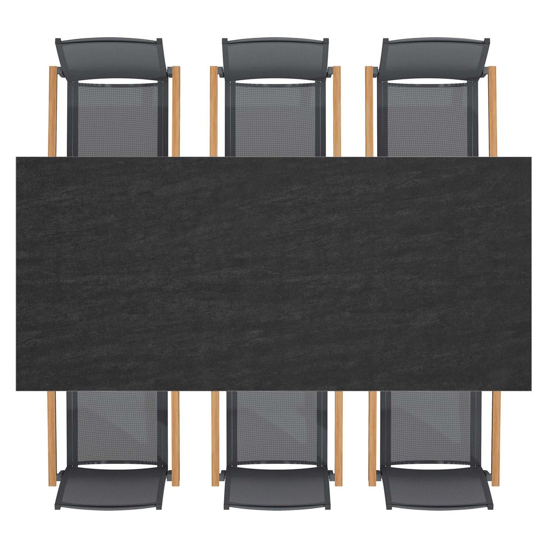 OUTLIV. Kobe Gartenmöbel-Set L (6 Plätze) Tisch 220x100cm