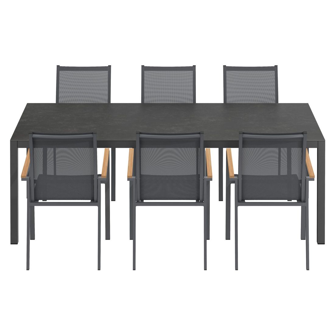 OUTLIV. Kobe Gartenmöbel-Set L (6 Plätze) Tisch 220x100cm