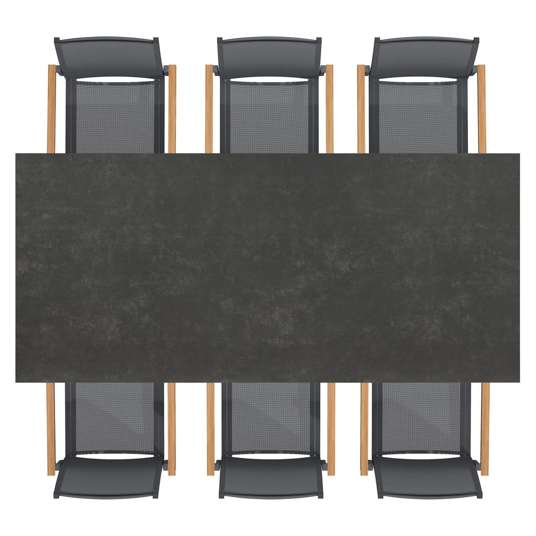OUTLIV. Kobe Gartenmöbel-Set L (6 Plätze) Tisch 220x100cm