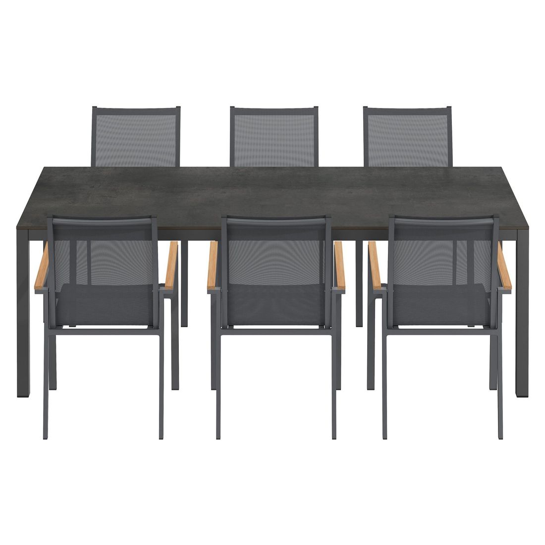 OUTLIV. Kobe Gartenmöbel-Set L (6 Plätze) Tisch 220x100cm