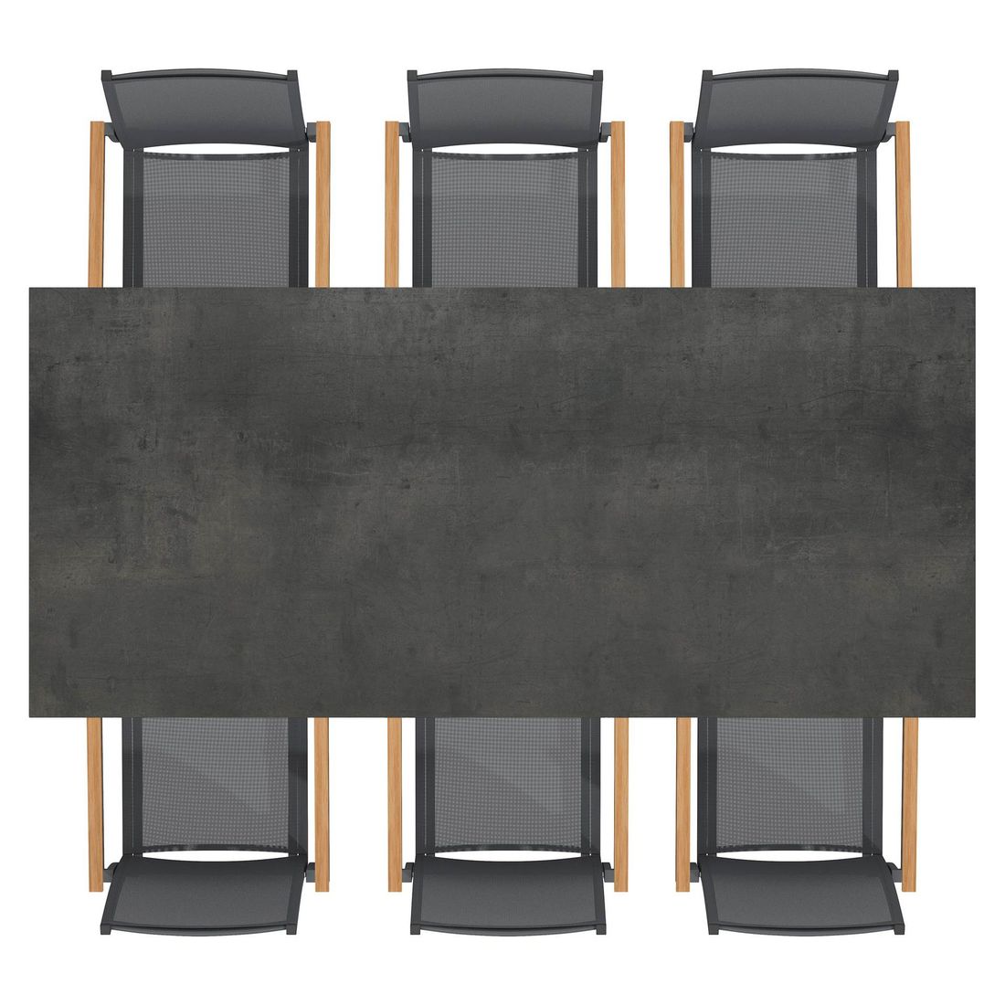 OUTLIV. Kobe Gartenmöbel-Set L (6 Plätze) Tisch 220x100cm