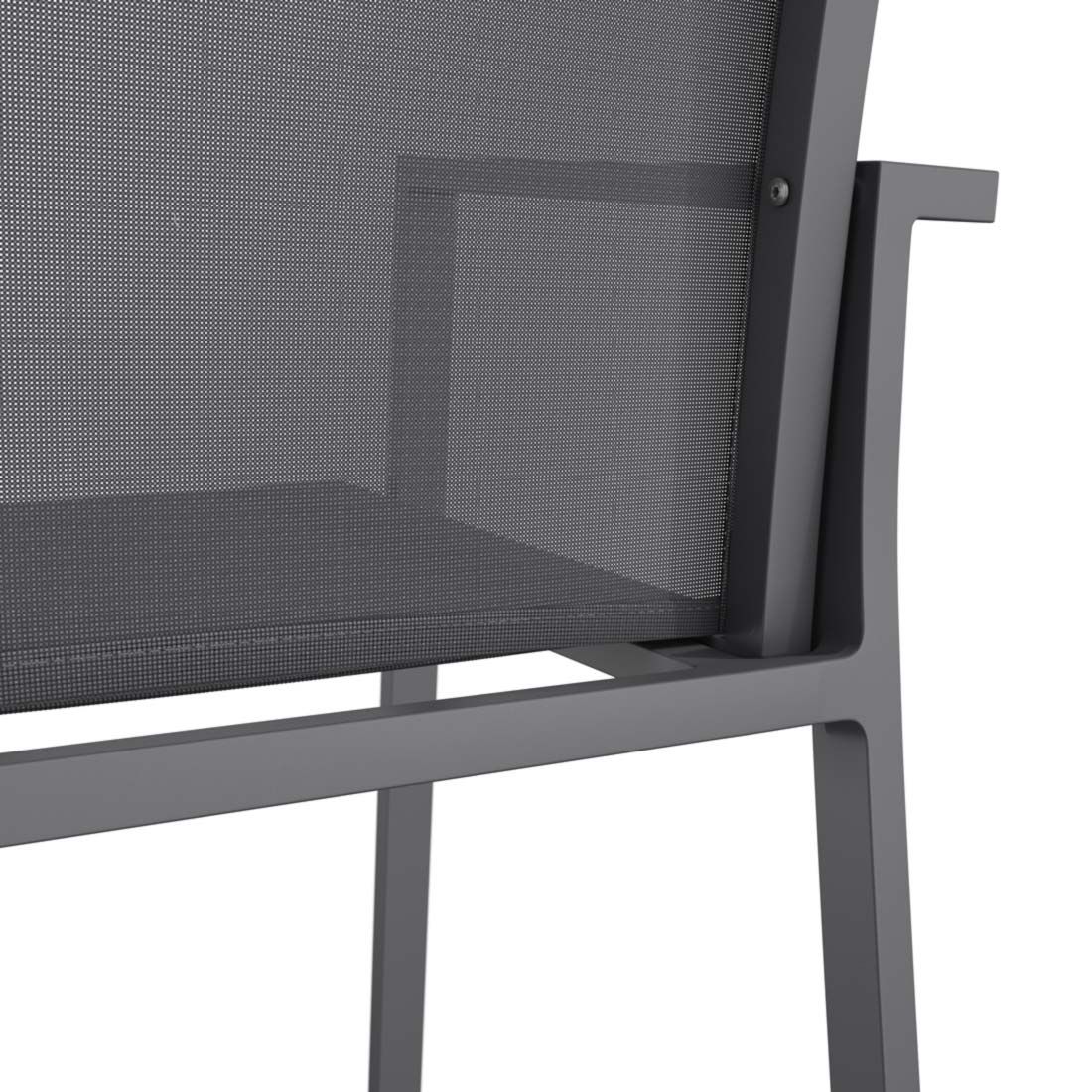 OUTLIV. Kobe Stapelsessel Aluminium/Textilene