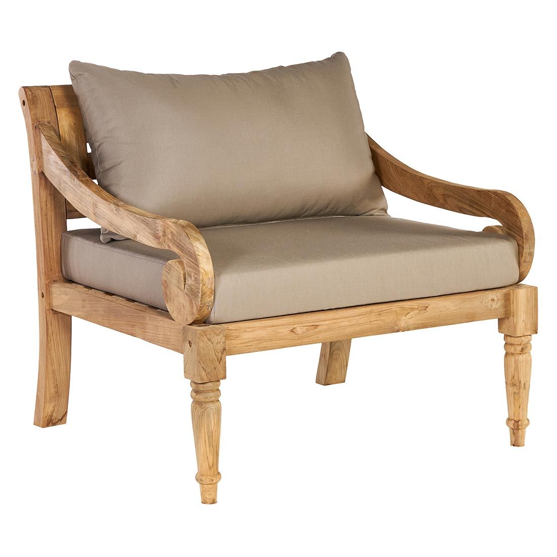 OUTLIV. Korfu Loungesessel Teak/Olefin