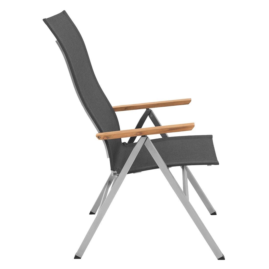OUTLIV. Kreta Gartenmöbelset 7-tlg. Klappsessel mit Tisch 220x100cm