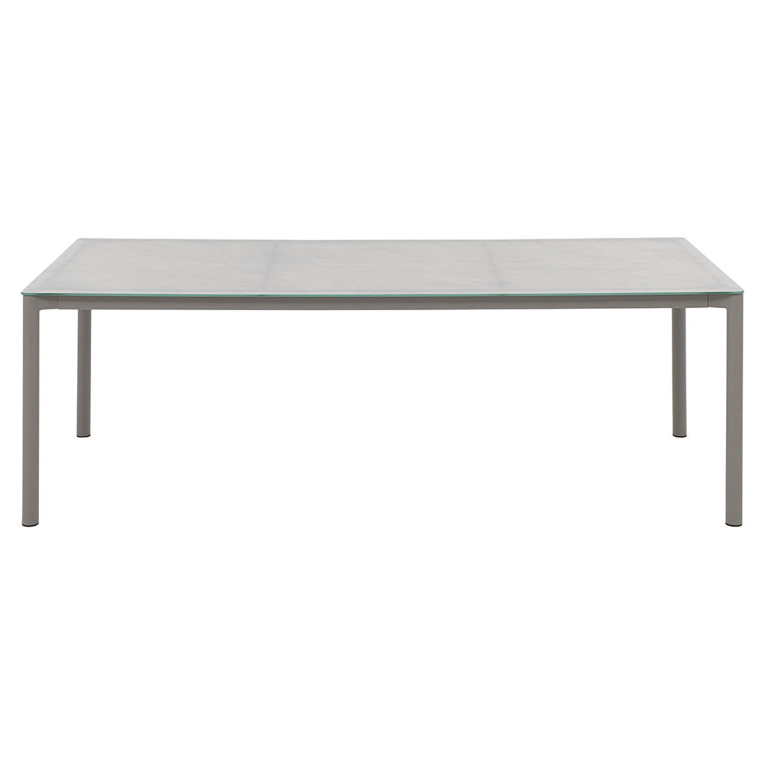OUTLIV. Leon Gartentisch 220x100cm Aluminium/Glas