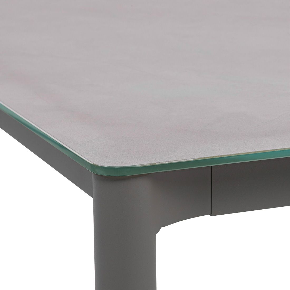 OUTLIV. Leon Gartentisch 220x100cm Aluminium/Glas