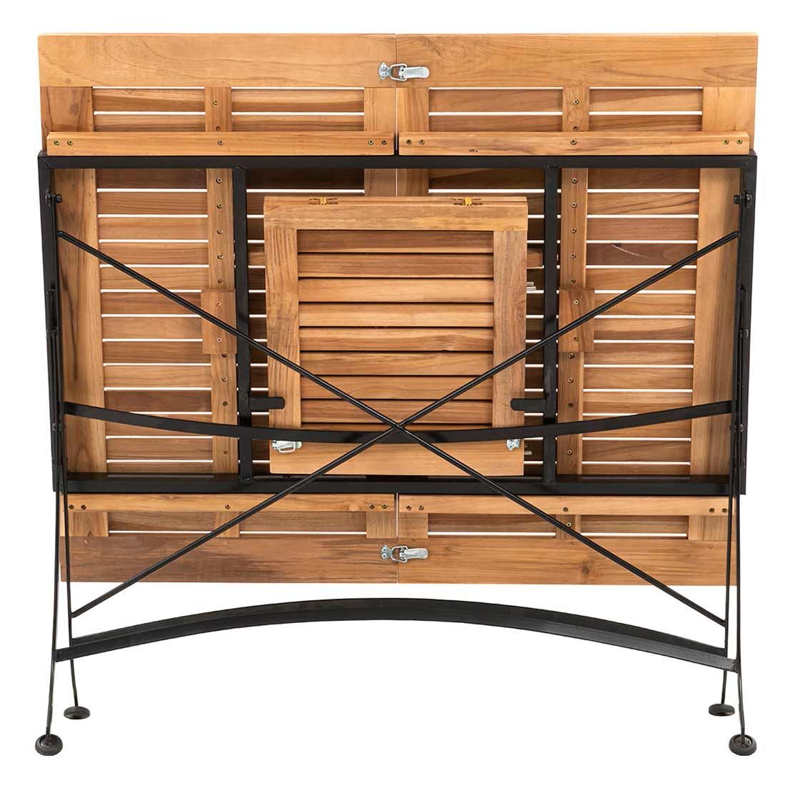 OUTLIV. Lindau Klapptisch 110/150x90x75 cm Stahl/Teak