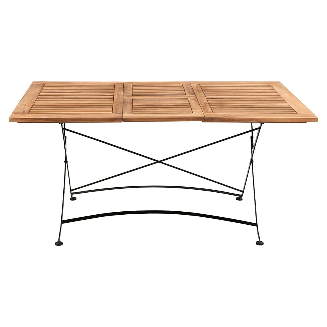 OUTLIV. Lindau Klapptisch 110/150x90x75 cm Stahl/Teak