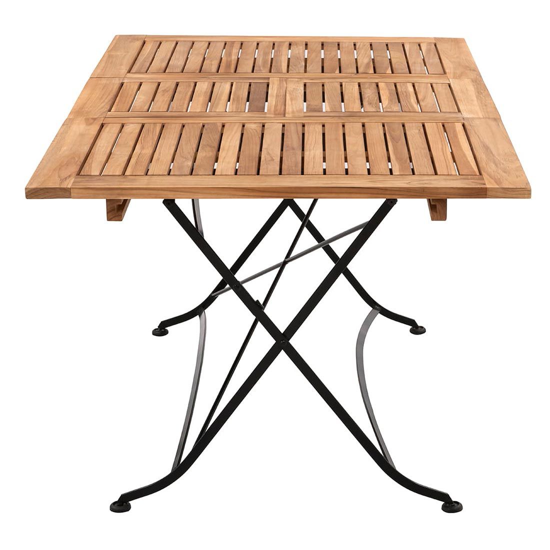 OUTLIV. Lindau Klapptisch 110/150x90x75 cm Stahl/Teak