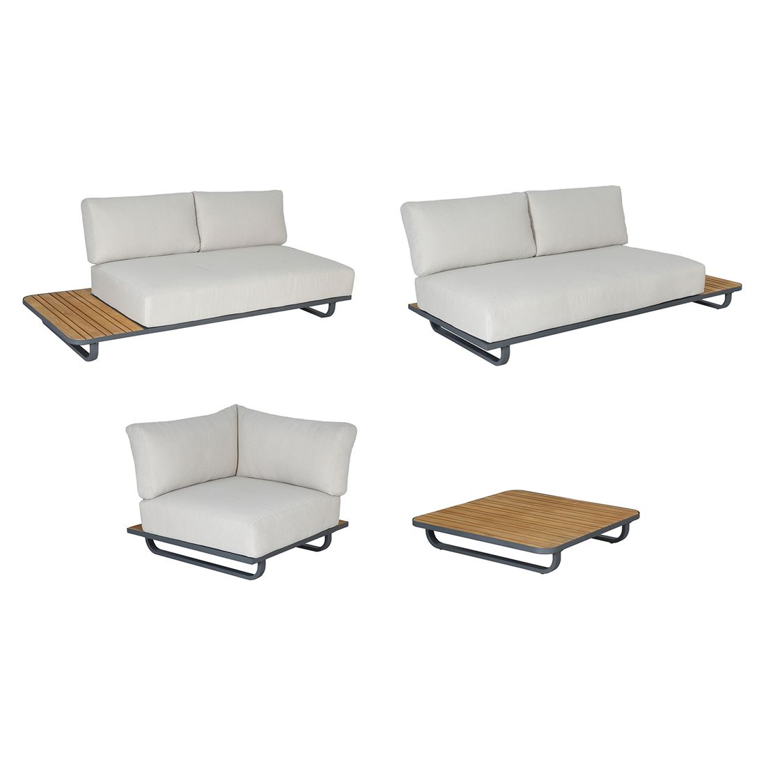 OUTLIV. Malibu Ecklounge Aluminium/Polyester